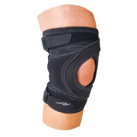 DJO, Inc Brace Tru-Pull Lite Adult Knee Black Size Large Left Each - 11-0261-4