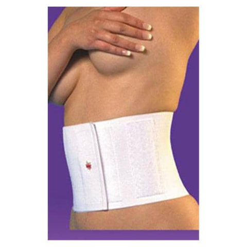 Summit Medical Binder Compression Adult Abdominal Elastic One Panel White Size 6" Medium Each - V-350-6-M