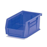 Marketlab Bin Organizer 4-1/8x7-3/8x3" Blue Heavy Duty Polymer With Label Slot Eachch - 6001-BL