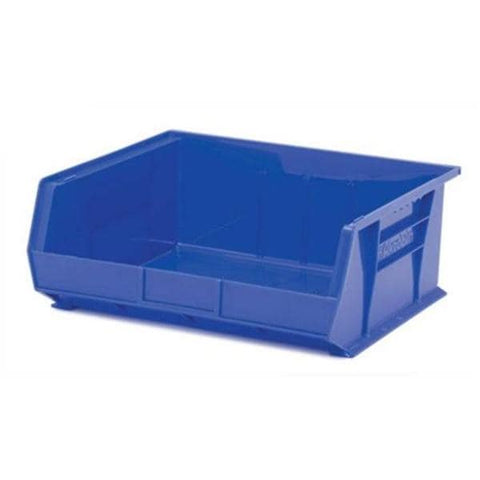 Marketlab Bin Organizer 16-1/2x14-3/4x7" Blue Heavy Duty Polymer With Label Slot Eachch - 6006-BL