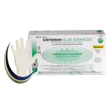 Henry Schein Inc. Gloves Exam Criterion Aloe Advanced Powder-Free Latex Md Natural White 100/Bx, 10 BX/CA - 1125842