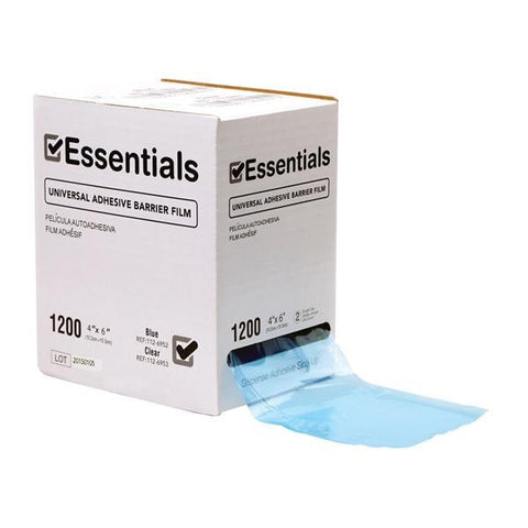 Essentials Healthcare Products Cover Film Essentials 4 in x 6 in Blue 1200/Bx, 20 BX/CA - C101BES