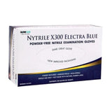 Glove Club Gloves Exam Nytrile X300 Powder-Free Nitrile Latex-Free Md Electra Blue 300/Bx, 10 BX/CA - 1127017