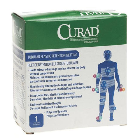 Medline Industries Inc Bandage Curad 17"x25yd Tubular Net/Elastic/Spandex/Polyester 6 White LF NS Each - NONNET06