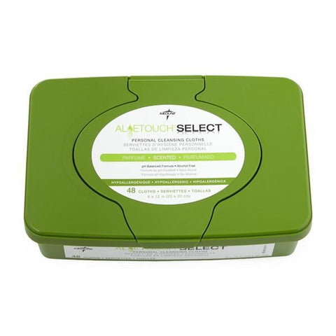 Medline Industries Inc Cleanser Skin Wipes AloeTouch Select Premium Aloe Tub Scented 12/Ca - MSC263701
