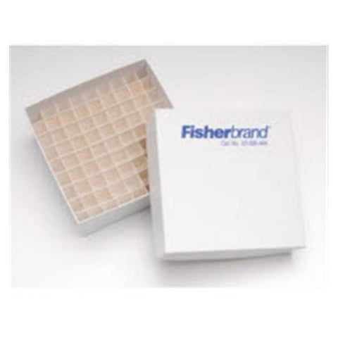Fisher Scientific Co. Cryogenic Storage Box Fiberboard 5x5x4" White w/o Dividers Each - 3395454