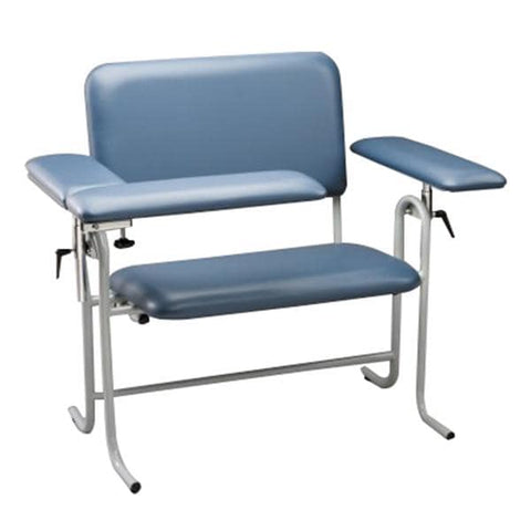 Dukal Corporation Chair Blood Draw Slate Blue Steel 700lb Capacity Padded Back/Seat Each - 4382X-F