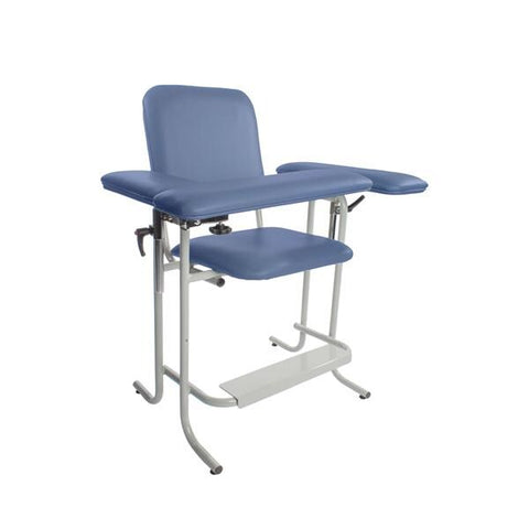 Dukal Corporation Chair Blood Draw Tech-Med Blue Vinyl 500lb Capacity Each - 4383-F