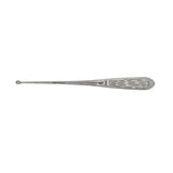 BR Surgical, LLC Curette Bone Bruns 9" #4 Oval Cup Tip Narrow Handle Stainless Steel Each - BR32-48104