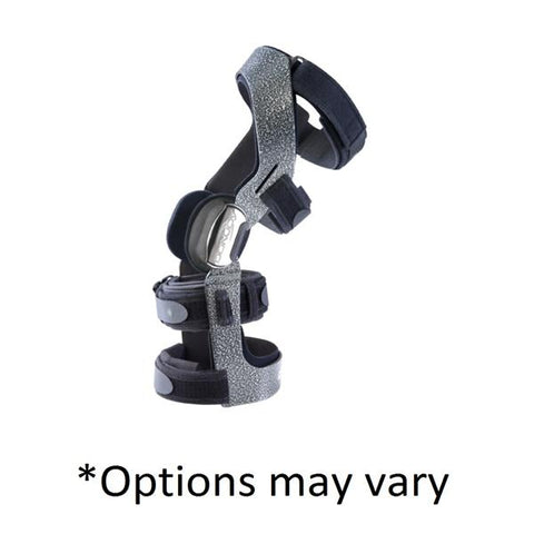 DJO, Inc Brace Action Armor ACL Adult Short Knee Aluminum Black Size X-Large Left Each - 11-1441-5