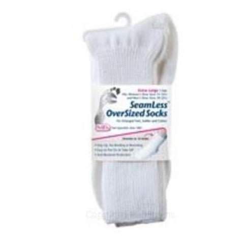 Pedifix, Inc Socks Oversized Cotton / Elastic Unisex Adult White X-Large Oversized 1/Pr - P798-XL