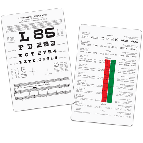 LEBENSOHN NEAR VISION CARD
