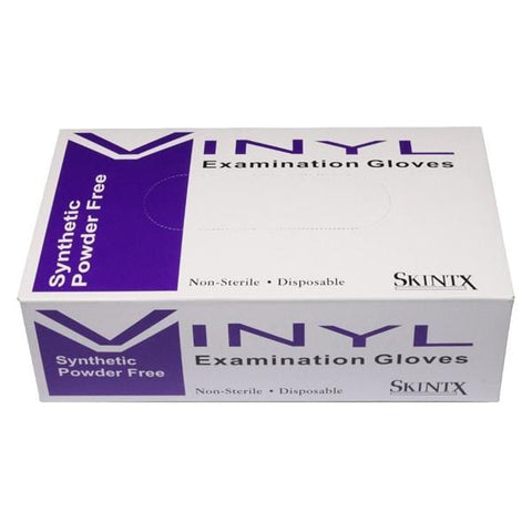 TG Medical Gloves Exam SkinTX Powder-Free Vinyl Latex-Free Large White 100/Bx, 10 BX/CA - 70015F