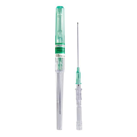 Nipro Medical Corp Catheter IV Safelet Safety 18gx1-1/4" Green 50/Bx, 4 BX/CA - CI+1832-2C