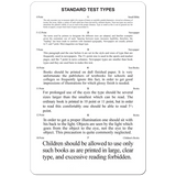 STANDARD READING TEST CARD