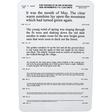 MONTH OF MAY STANDARD READING TEST CARD