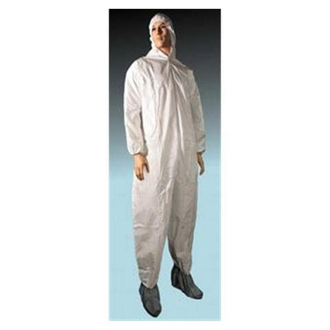 Cellucap/Melco Inc Coverall Large White 25/Ca - 5519L