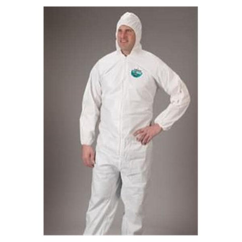Lakeland Industries Coverall Protective MicroMax Disposable Large White 25/Ca - CTL414-LG