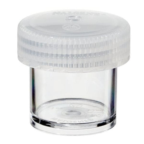 Fisher Scientific Co. Jar Storage 1oz White/Clear Polycarbonate Clear Screw Lid 4/Pk - 029251A