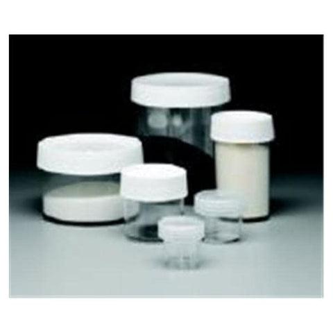 Nalge Jar Storage 1oz White/Clear Polycarbonate Clear Screw Lid 4/Pk - Nunc International - 02-925-1D