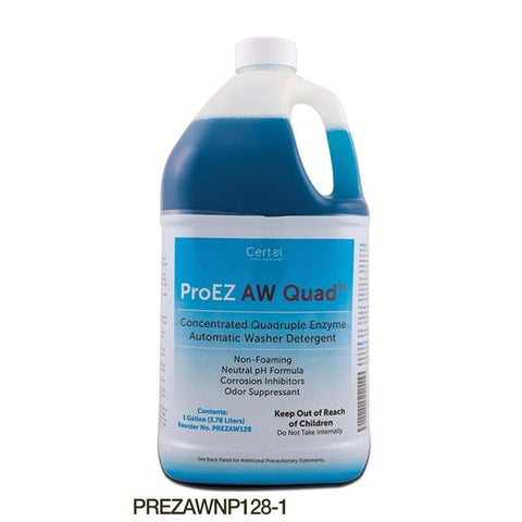 Certol International Detergent Enzymatic ProEZ Aw Quad 1 Gallon Fresh Scent 4/Ca - PREZAW128-1