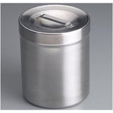 Sklar Instruments Jar Dressing 4-1/8x5-1/2" 1-1/4qt Silver Stainless Steel With Slip-Over Cover Each - 10-1533