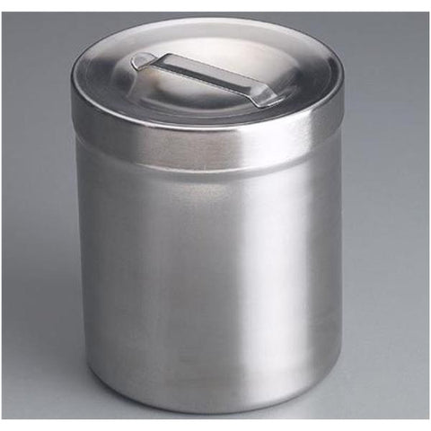 Sklar Instruments Jar Dressing 4-1/8x5-1/2" 1-1/4qt Silver Stainless Steel With Slip-Over Cover Each - 10-1533