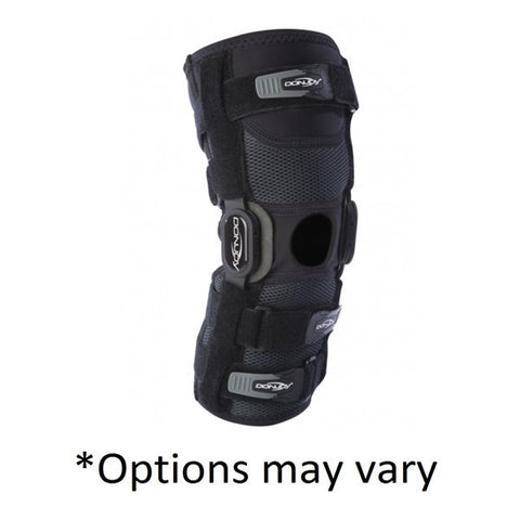 DJO, Inc Brace Playmaker II Adult Knee Neoprene Black Size Large Each - 11-3500-4