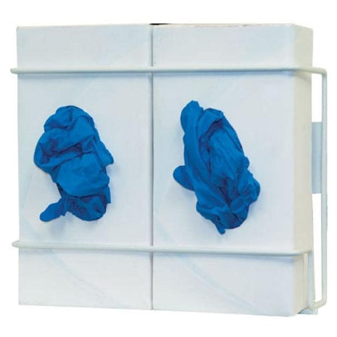 Bowman Medical Products Glove Box Holder Metal Double White 2/Pk - GL022-0613