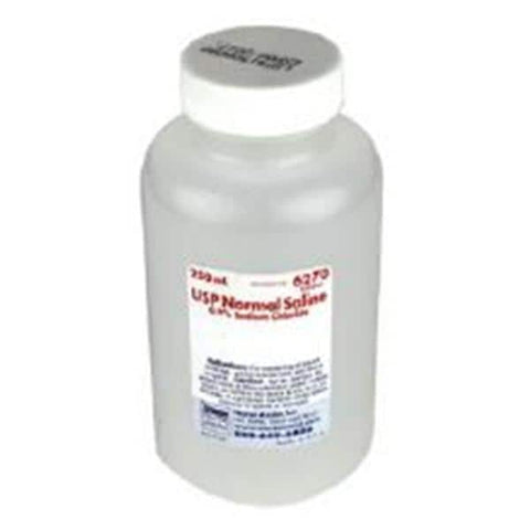 Nurse Assist Inc. Normal Saline Irrigation Solution 250mL Sterile Bottle 24/Ca - 6270