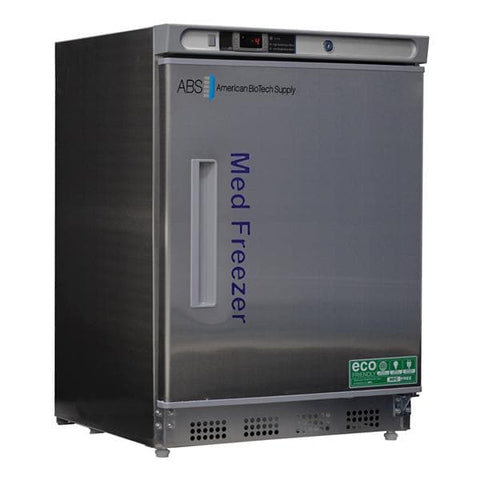 American BioTech Supply(ABS) Freezer Laboratory Premier 4.2 Cu Ft 1 Solid Swing Door 2 to 8C Mnl Dfrst Each - PH-ABT-HC-UCBI-0420SS