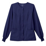 Jockey (TM) Scrubs Jacket Warm-Up Poly/Ryn/Spndx Jockey W NwNvy 3XL 2Pckt Each - 2356-054-3XL
