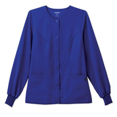 Jockey (TM) Scrubs Jacket Warm-Up Poly/Ryn/Spndx Jockey W GlxyBlu 3XL 2Pckt Each - 23561031-3XL