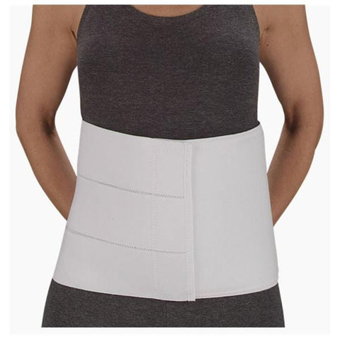 Deroyal Industries Inc Binder Support Adult Abdominal Elastic Four Panel White Size 12" Medium/Large Each - 13652067
