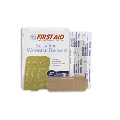 Dukal Corporation Bandage Adhesive Strip Plastic Skin 1x3" Conformable Tan 50/Bx, 24 BX/CA - 17966