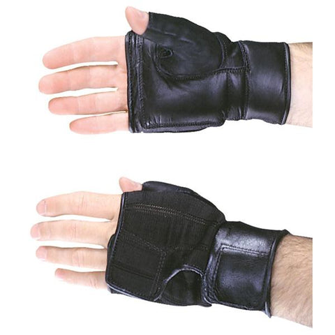 Hatch Corp Gloves Wheelchair Leather / Terry Cloth Small / Medium Black Pair - 8299
