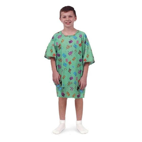Fashion Seal Gown Exam Mobies Large Green Non Sterile Pediatric Each - 5520-LG