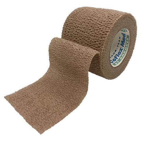 Andover Coated Products Bandage 3"x 5Yd Medical Foam Back Tan Latex Sterile 24/Ca - 7300S-024