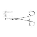 Integra Miltex Inc Forcep Tissue Allis 6-1/8" Straight 5x6 Teeth Each - 135105