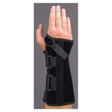 Medical Specialties Brace V-Strap Wrist Black Size Large Right Each - 223275