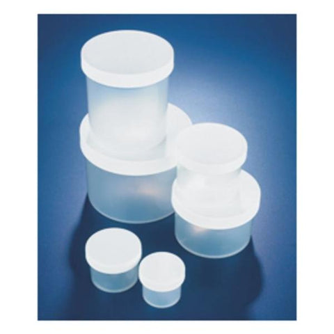Fisher Scientific Co. Jar Storage 2-1/2" 8oz Natural Polypropylene Screw Lid With White Lid 36/Ca - 02-891D