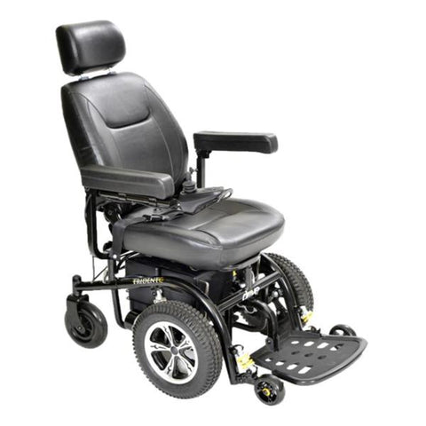 Drive Medical Designs Chair Power Trident 300lb Capacity Black Flip-Up Floot Plates Adult Each - 2850-20