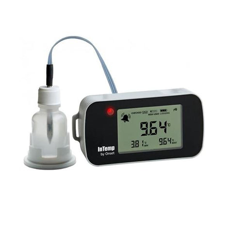 Onset Computer Corp Data Logger Temperature InTemp -30 to 70C LCD Digital Display 2M Probe 128KB Each - CX402-T205