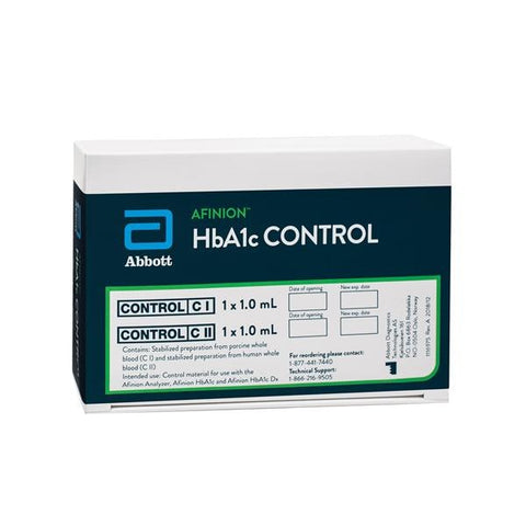 Abbott Rapid DX N.America LLC Afinion HbA1c High/Low Controls 2x0.5mL Each - 1116975
