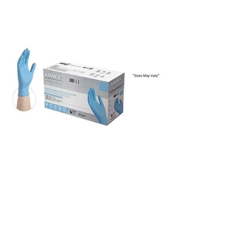 Ammex Corporation Gloves Exam Ammex Powder-Free Vinyl Latex-Free X-Large Blue 100/Bx, 10 BX/CA - VSBPF48100