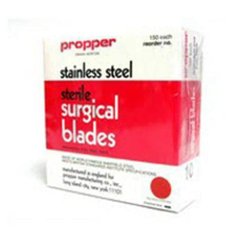 Propper Mfg Co Blade Surgical #12 Stainless Steel Sterile Disposable 150/Bx - 12301200