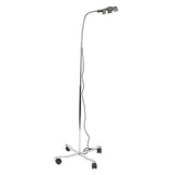 Gooseneck exam lamp, mobile base, 3-prong plug - FE-17-1121