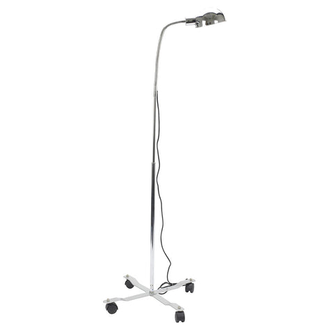 Gooseneck exam lamp, mobile base, 3-prong plug - FE-17-1121