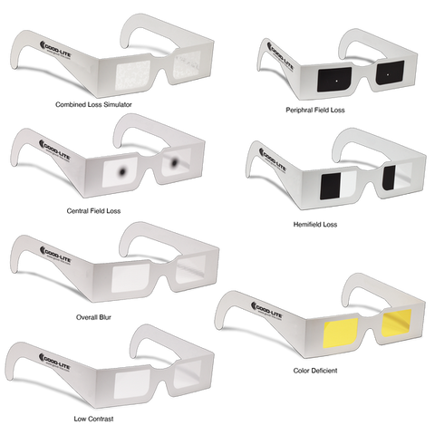 VISUALEYES VISION SIMULATOR GLASSES - COMBINED LOSS
