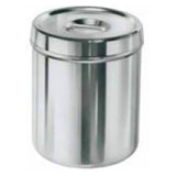Polarware Jar Dressing 4-7/8x6-1/4" 1.88qt Slvr SS W/ Stainless Steel Cover Each - 2J